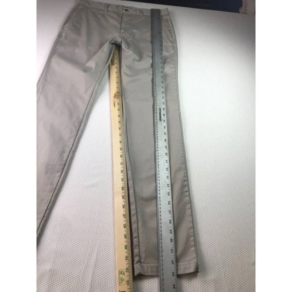 Perk Straight Slim Fit Stretch Chino Pants Men’s 32 X 34 Beige Tab Khaki - Picture 4 of 15